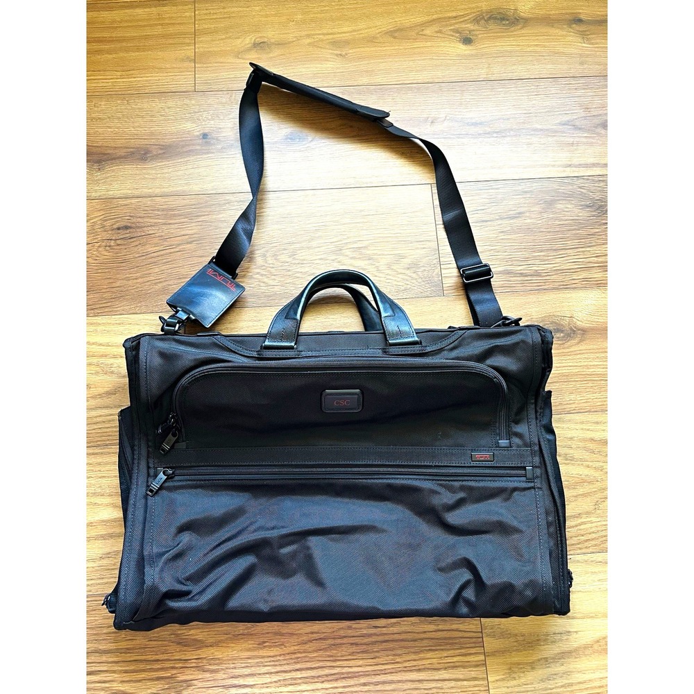 TUMI Alpha Tri-Fold Carry On Garment Bag Suit Case Black